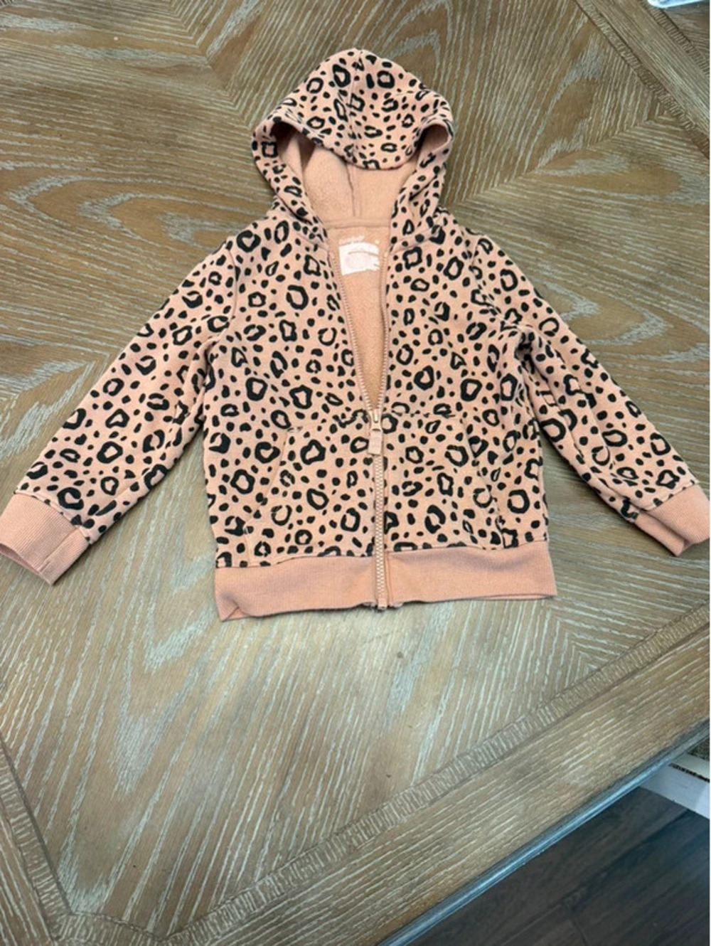 Girls animal print hoodie